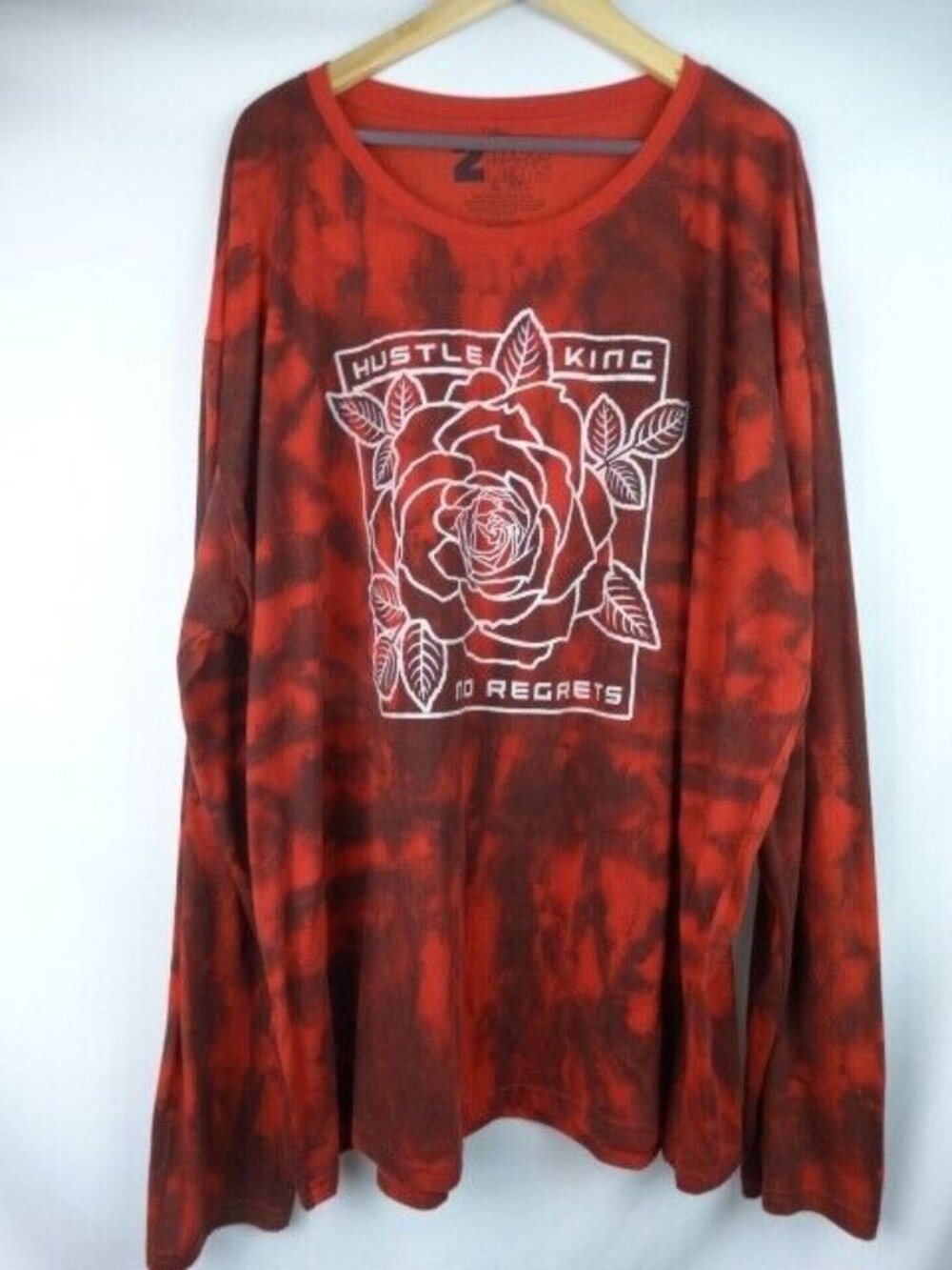 2 Monkeys Brand Men's Shirt 5XL Red Hustle King Long Sleeve T-Shirt Top